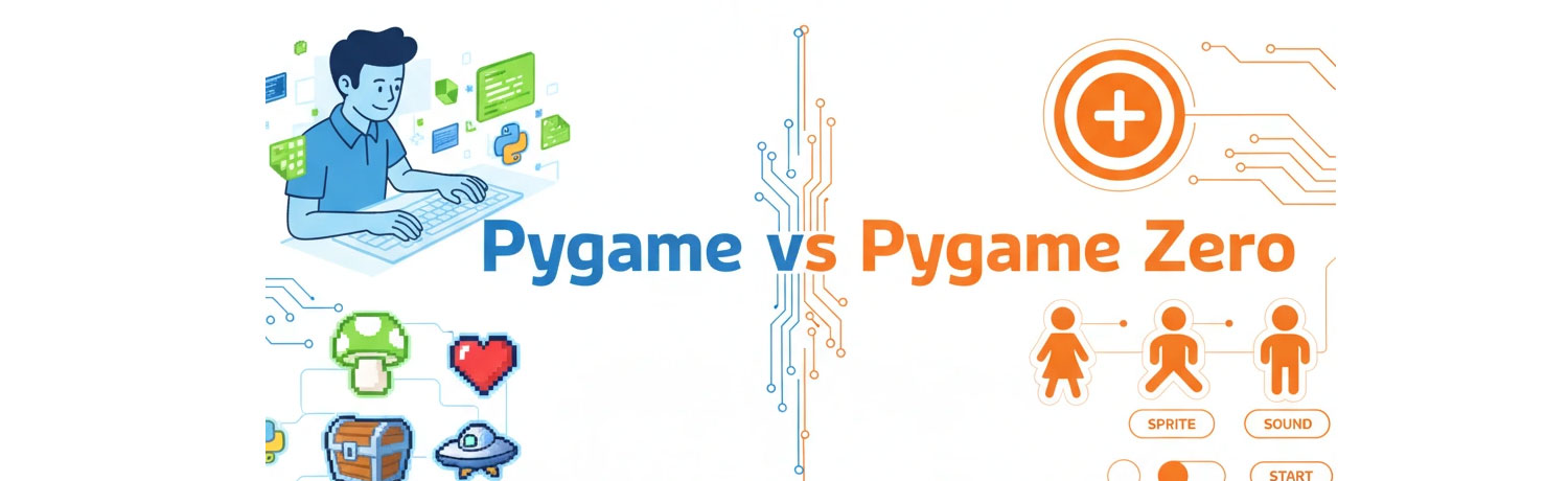 ۹. پروژه‌های عملی مناسب سنین نوجوان | تفاوت Pygame و Pygame Zero در آموزش بازی‌سازی با پایتون